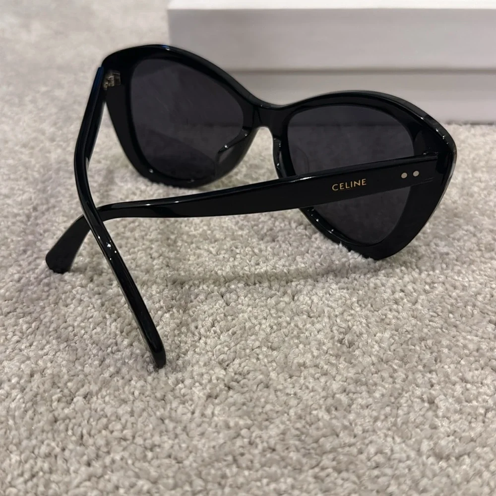NEW Celine Black Cat-Eye Sunglasses - Picture 5 of 8